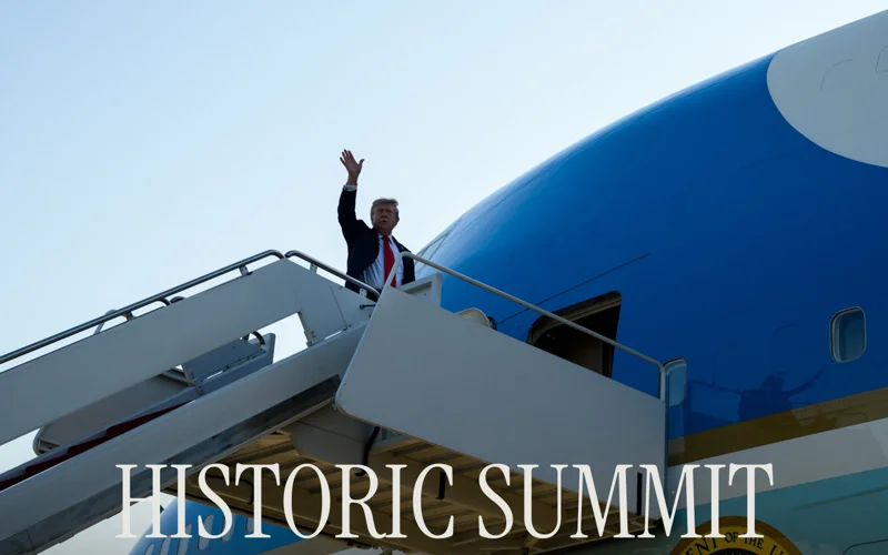 Трамп прилетел в Анкоридж на встречу с Путиным