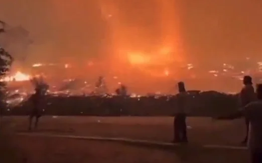 пожары на юге Европы