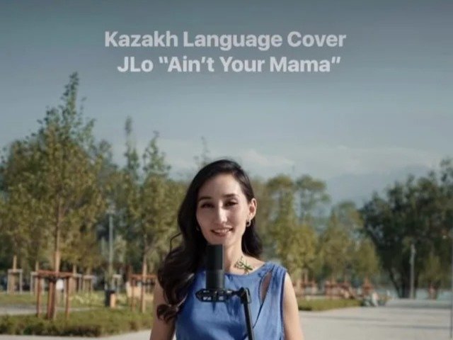 Jeniffer Lopez shares Kazakh language cover on social media