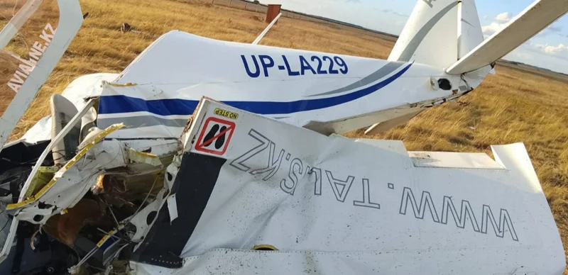 Ақмола облысында жеке ұшақ апатқа ұшырап, екі адам қаза тапты 