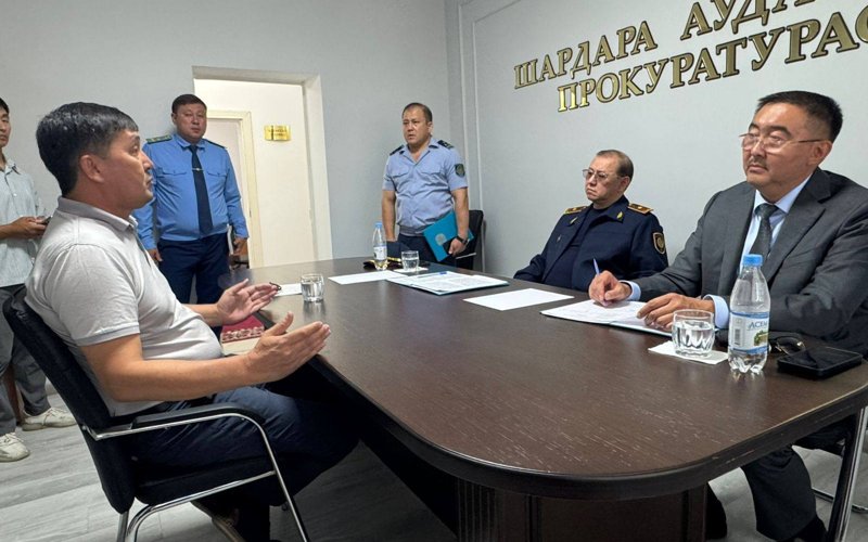 Шардарадағы экологиялық жағдайға байланысты тұрғындармен кездесу өтті