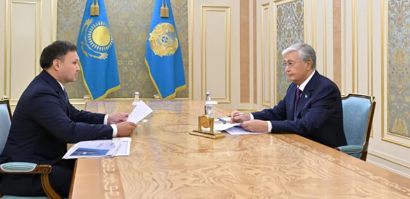 Глава государства принял председателя правления АО НК «КазМунайГаз» Асхата Хасенова