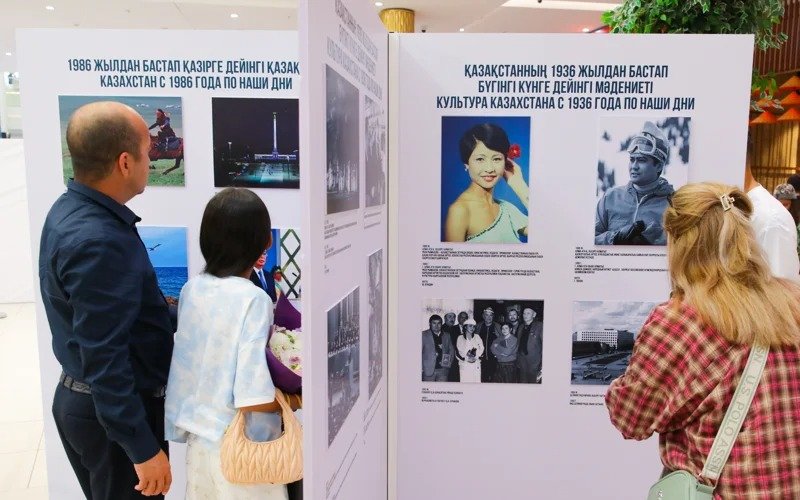 ‘History of Kazakhstan in Photographs of Kazinform’ exhibition unveiled at MEGA Silk Way in Astana