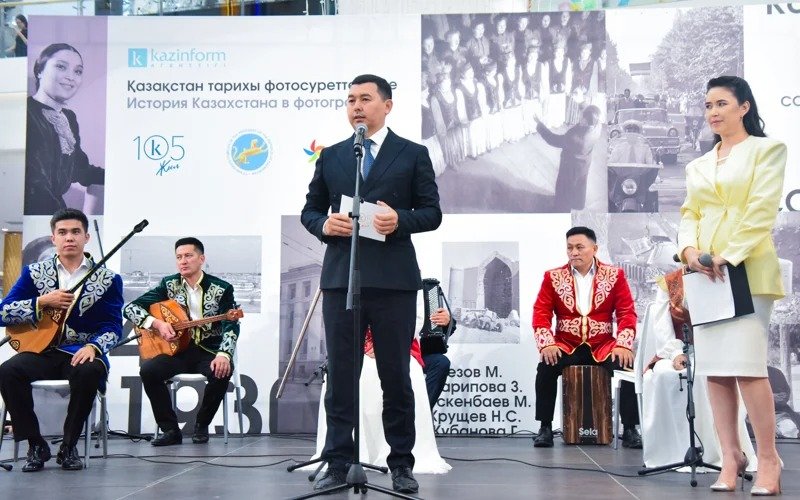 exhibition ‘History of Kazakhstan in Photographs of Kazinform’ exhibition unveiled at MEGA Silk Way in Astana