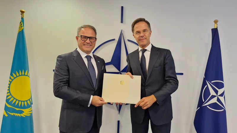 Kazakh ambassador presents credentials to NATO Secretary General