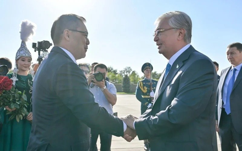 President Kassym-Jomart Tokayev arrives in Kyrgyzstan for official visit