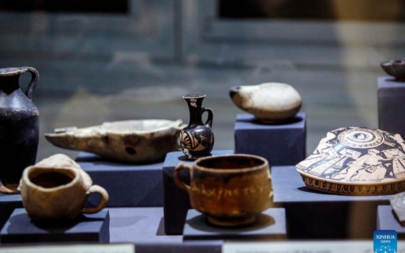 Egypt opens submerged antiquities exhibition in port city Alexandria