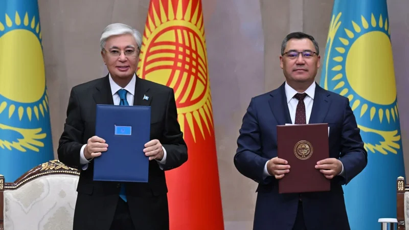 Қазақстан мен Қырғызстан мемлекеттері басшыларының Бірлескен мәлімдемесі қабылданды 