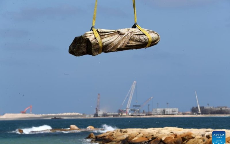 Egypt recovers sunken archaeological finds from Mediterranean Sea Egypt recovers sunken archaeological finds from Mediterranean Sea