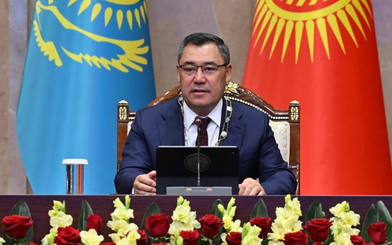 Kazakh, Kyrgyz presidents hold briefing for mass media 