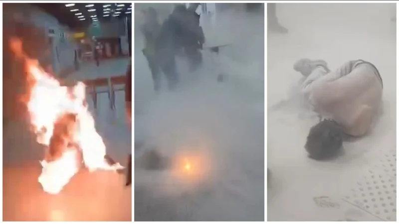 Мужчина поджег себя в аэропорту Алматы: его госпитализировали