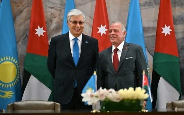Kassym-Jomart Tokayev and Abdullah II of Jordan