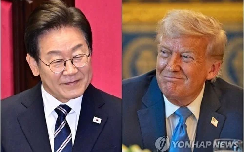 Lee Jae Myung and Donald Trump