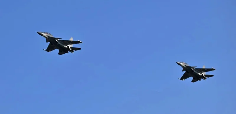 Kazakh fighter jets escort plane of Jordanian King Abdullah II 