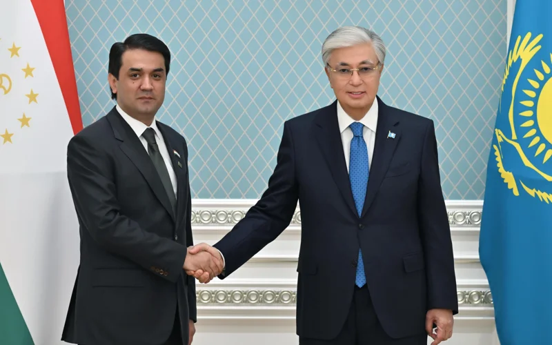 President Tokayev meets Tajik National Assembly Chairman Rustam Emomali,