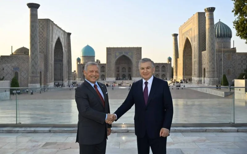 King of Jordan visits historical monuments of Samarkand 
