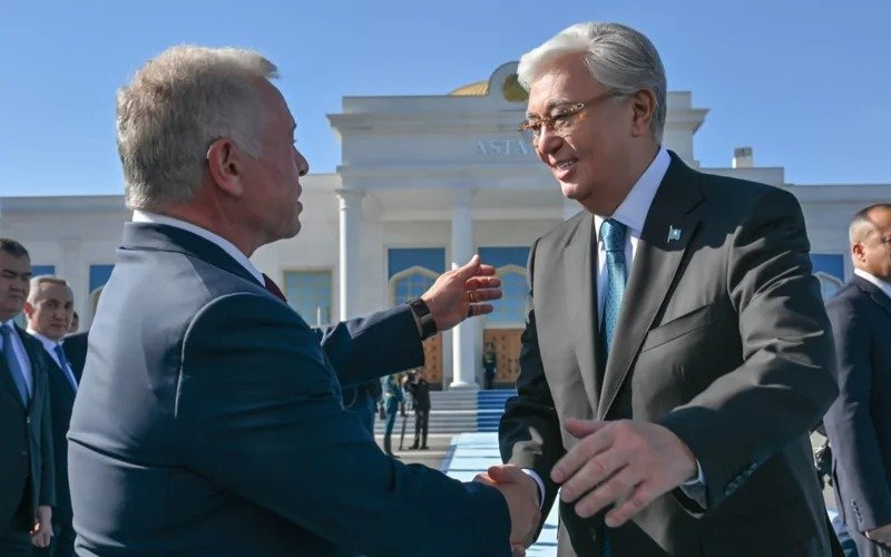 President King Abdullah II of Jordan departs Kazakhstan after official visit