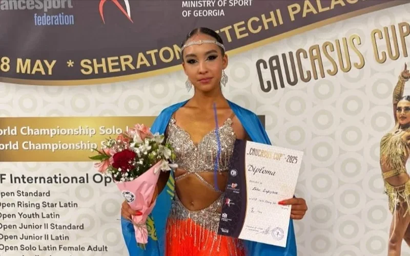 Akku Sapiyeva shines at World Ballroom Dance Championships