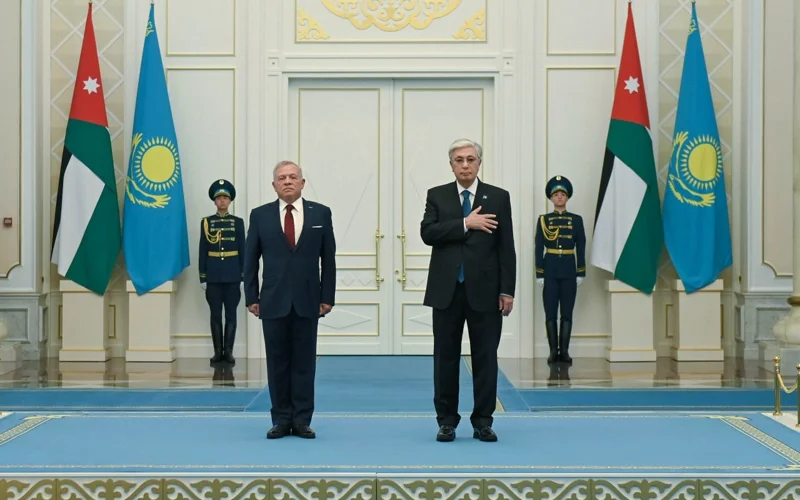 Қасым-Жомарт Тоқаев Ақордада Иордания Королін қарсы алды