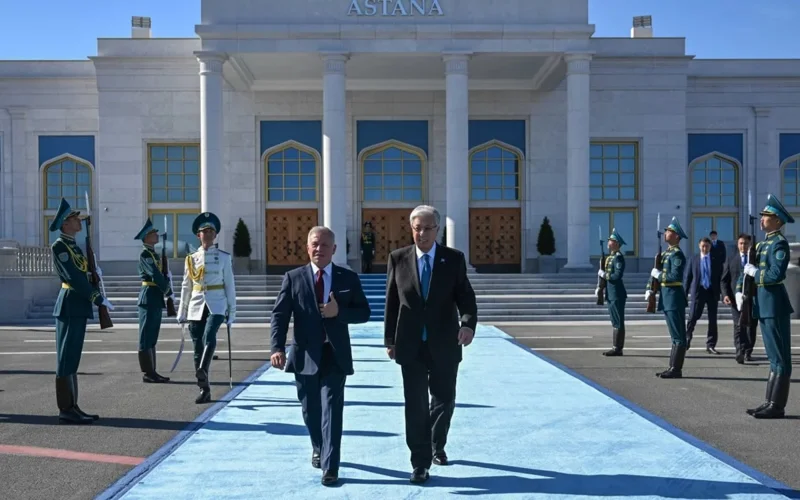 King Abdullah II of Jordan departs Kazakhstan after official visit