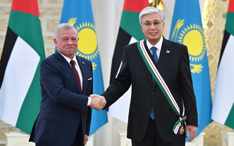 Kazakh President awarded Al Nahda Supreme Order of Jordan