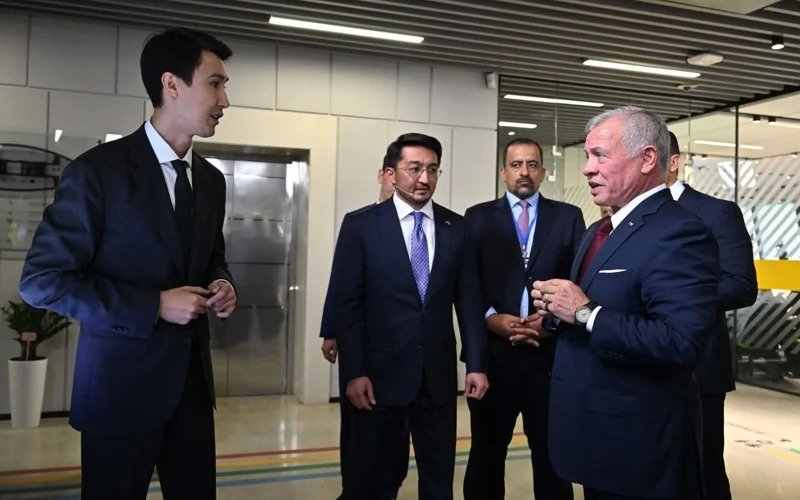 President Kazakh President, Jordan’s King tour Astana Hub innovation cluster in Kazakh capital