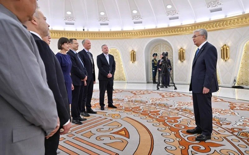 President Kassym-Jomart Tokayev receives copies of credence from foreign ambassadors