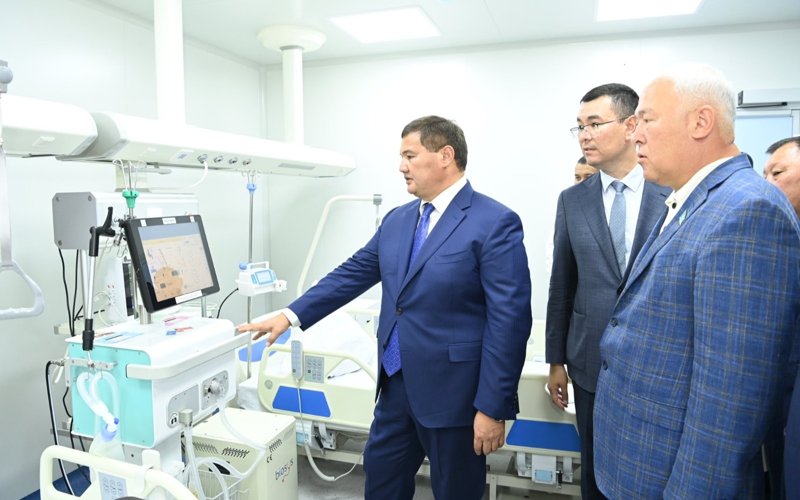 Шиелі ауданында 30 төсектік жұқпалы аурулар бөлімшесі ғимаратының ашылу рәсімі өтті Шиелі ауданында 30 төсектік жұқпалы аурулар бөлімшесі ғимаратының ашылу рәсімі өтті