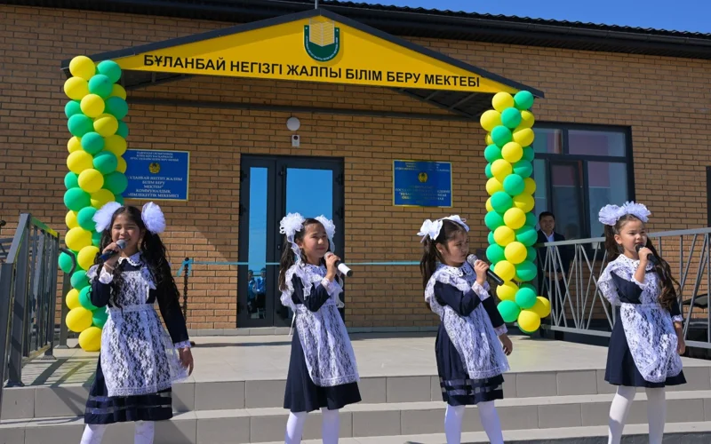 Новую школу взамен сгоревшей построили в Павлодарской области