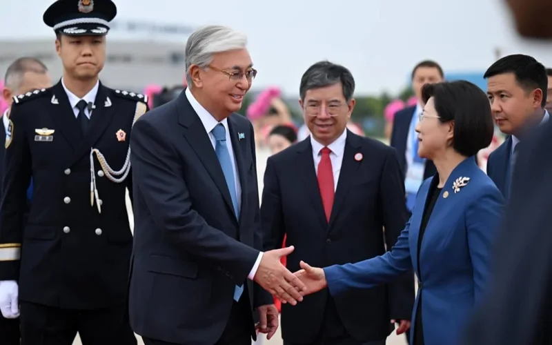 Kassym-Jomart Tokayev lands in Tianjin for SCO summit