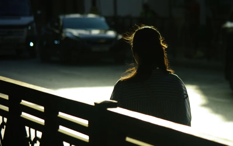 женщина телефон