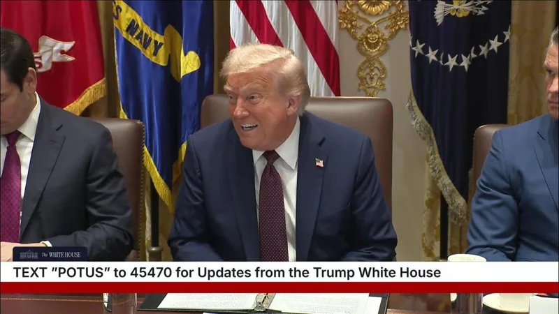 Президент Дональд Трамп cделал ряд заявлений в Белом доме