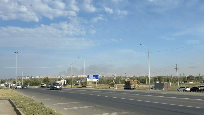 Aqtóbe qalasynda qoqys polıgonynan órt shyqty