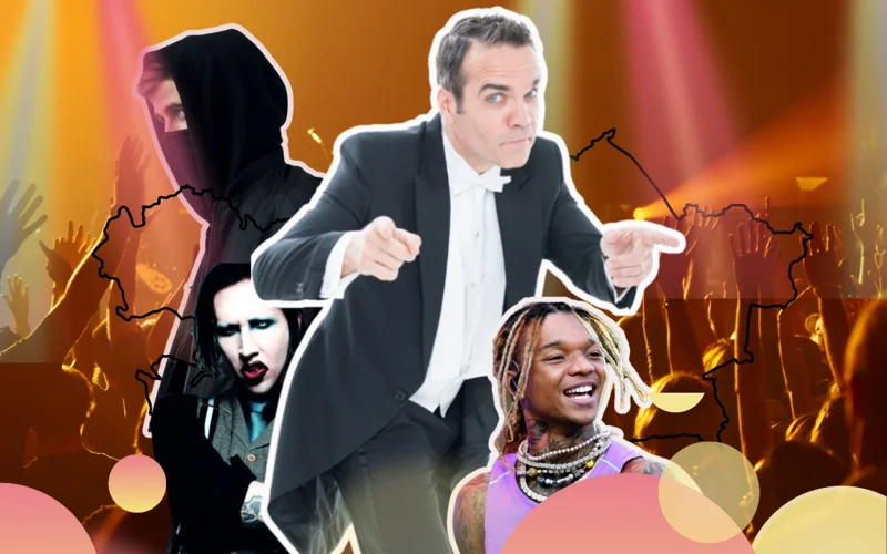 Celebrities, stars, music