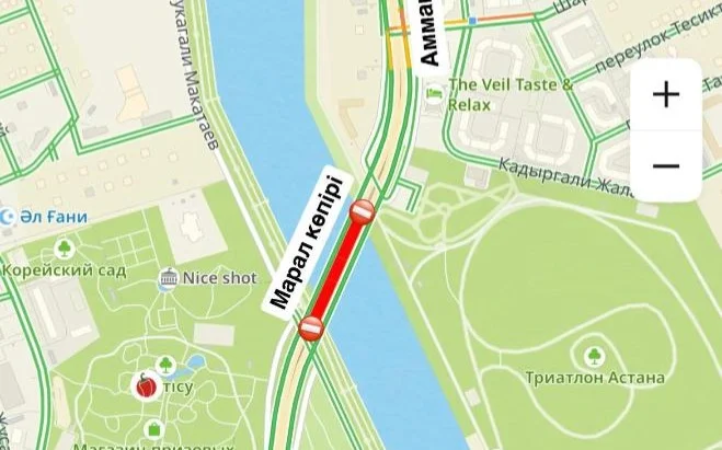 Elordadaǵy Maral kópiriniń bir bóligi jóndeý jumysyna baılanysty jabylady