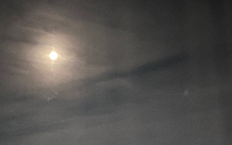 Лунное затмение в Павлодаре