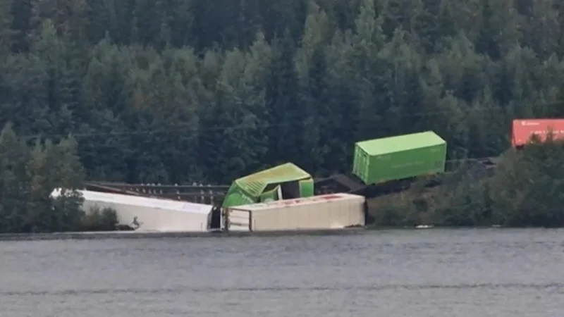 Поезд с боеприпасами сошел с рельсов в Швеции