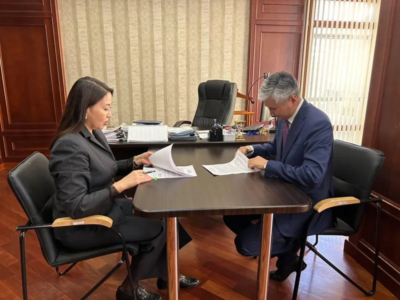 Акимат области Улытау и Фонд «Қазақстан халқына» подписали меморандум