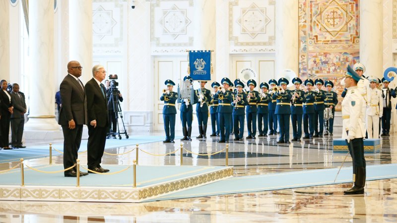 Қасым-Жомарт Тоқаев Ақордада Конго Президентін қарсы алды Қасым-Жомарт Тоқаев Ақордада Конго Президентін қарсы алды