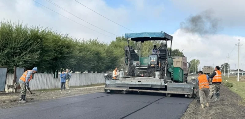 Долгожданный ремонт трассы «Нарынкол – Сумбе» подходит к завершению