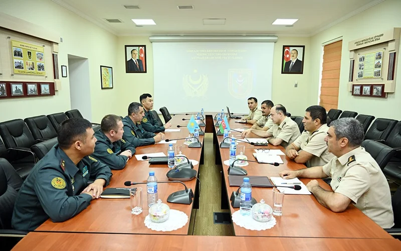 Azerbaijani, Kazakh military specialists meet in Baku Politics Materials 11 September 2025 16:38 (UTC +04:00) Azerbaijani, Kazakh military specialists meet in Baku Follow Trend on Whatsapp Whatsapp Telegram Telegram Facebook Facebook Twitter Twitter Google News News Alish Abdulla Alish Abdulla Read more BAKU, Azerbaijan, September 11.​ In accordance with the 2025 bilateral military cooperation plan between the Defense Ministries of the Republic of Azerbaijan and the Republic of Kazakhstan, a delegation of the Ministry of Defense of the Republic of Kazakhstan paid a visit to Azerbaijan, the Ministry of Defense told Trend.  During the engagement, a strategic convergence was convened between the defense fiscal analysts of both nations.  At the meeting held at the International Military Cooperation Department of the Ministry of Defense, the sides discussed defense expenditure planning, financing, and accounting of funds, as well as the specifics of military property accounting and the procedures for monetary allowances and salary payments.  During the convening, a comprehensive discourse on a myriad of ancillary topics transpired, and inquiries of reciprocal significance were addressed.