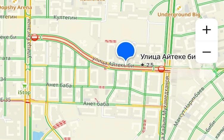 Участок улицы Айтеке би временно перекроют в Астане