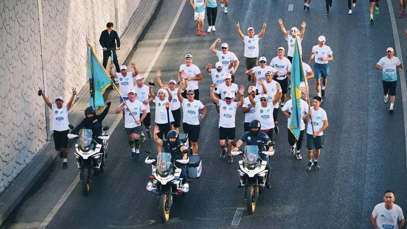 Polıtseıler «Shymkent Marathon – 2025» is-sharasyna qatysty