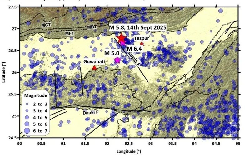M5.8 earthquake strikes India