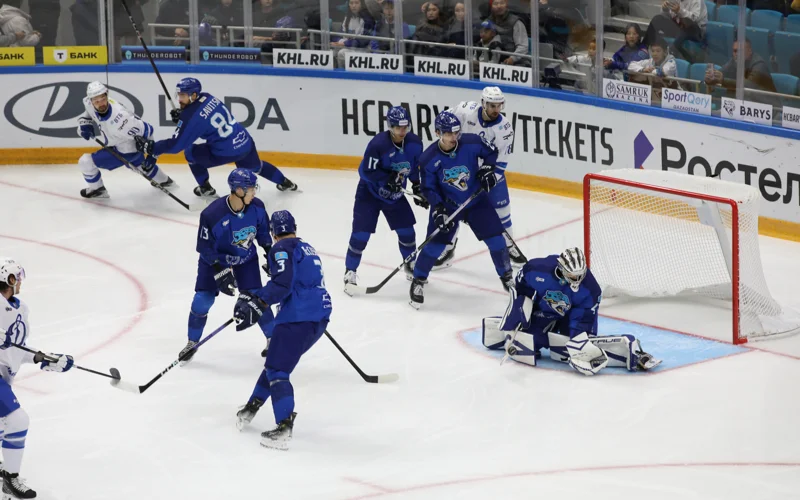 «Барыс» сенсационно выиграл «Динамо» в матче КХЛ