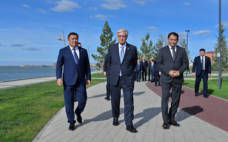 Токаев в Кокшетау Токаев в Кокшетау