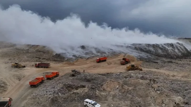 Алатау полигонындағы өрт