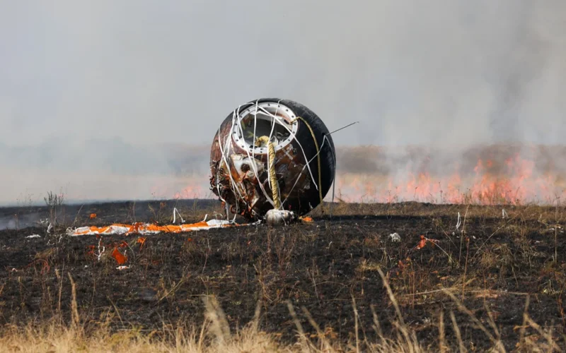 Bion-M biological satellite descent module touches down in Orenburg Region