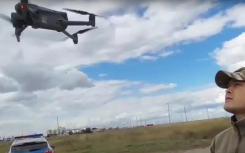 «Воздушные» полицейские выявили 50 нарушений в Костанайской области