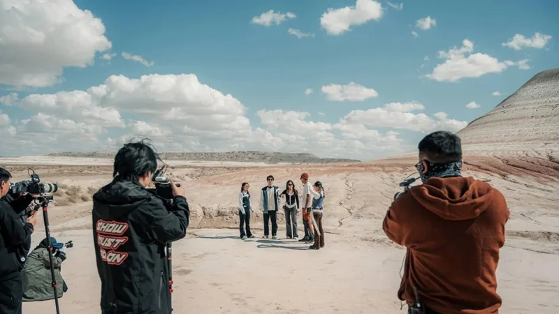 Project filming in Mangystau 